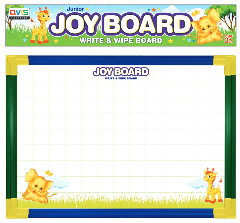 joy board jr write and wipe board green and blue color